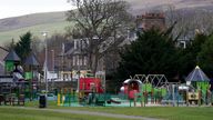 A general view of Gala Park, Galashiels, in the Scottish Borders, where police are searching for missing 11-year-old Kaitlyn Easson, who was last seen in the park at 5.30pm on Sunday evening. Picture date: Monday February 6, 2023.