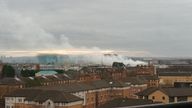 Picture of fire in Glasgow&#39;s Nuneaton Street by @ScottBax40 via Twitter.