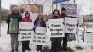 40 Days for Life group at a previous Glasgow vigil. Pic: 40 Days for Life
