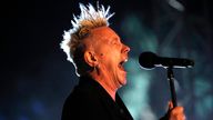 John Lydon performs at the Coachella Music Festival in Indio, California, in 2010