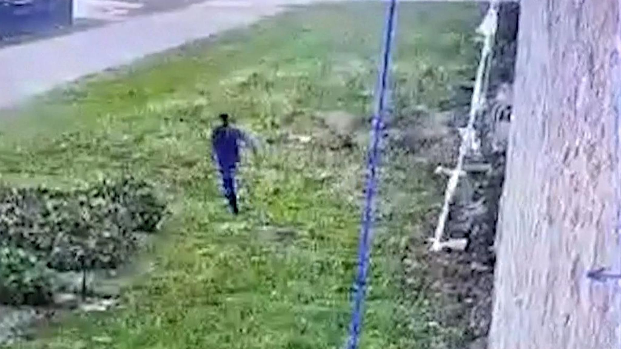 man escaping prison