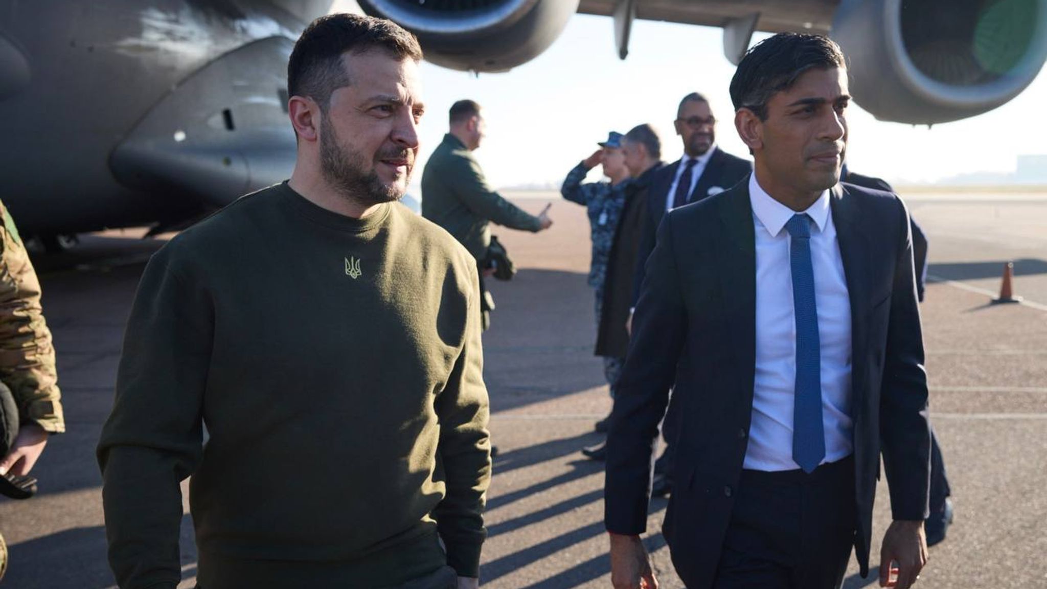 Why Zelenskyy visited the U.K. nearly 1 year into Russia's war on Ukraine :  NPR