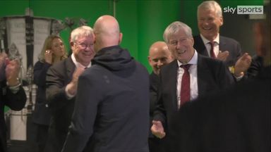 Ten Hag congratulated by Sir Alex & Avram Glazer