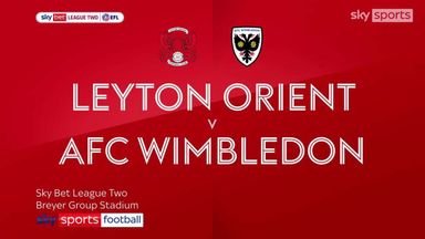 Leyton Orient 1-0 AFC Wimbledon