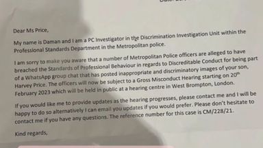 Metropolitan Police officers who made fun of Katie Price's son in