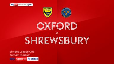Oxford United 0-1 Shrewsbury
