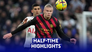 Half-time Highlights: Tottenham 1-0 Manchester City