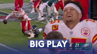 Mahomes' ankle injury aggravated in Edwards tackle