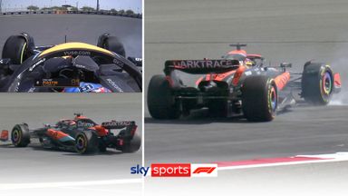 'He's gonna lose it' | Piastri's McLaren does 360 spin 