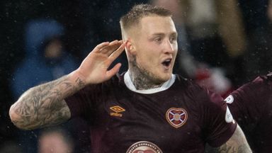 Humphrys scores sensational goal from his own half for Hearts! 