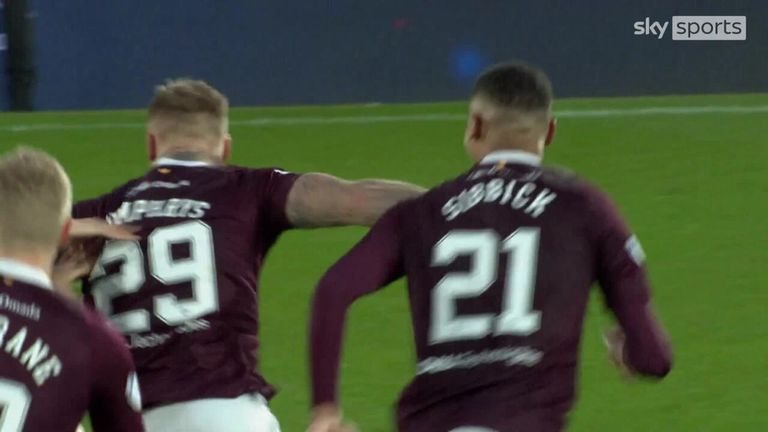 Stephen Humphrys scores sensational goal from his own half for Hearts!