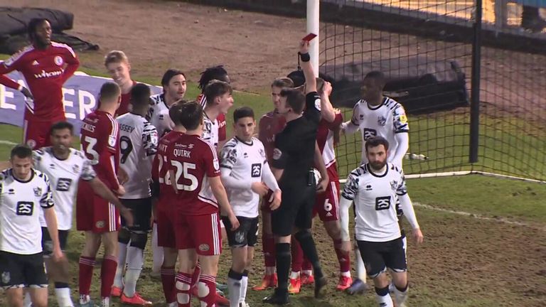 Chaos! Handball on goalline, goal ruled red card, then missed pen! | | Watch TV Show | Sky Sports