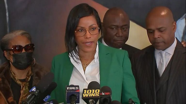 Attorney Ben Crump and Malcolm X&#39;s daughters hold a news conference on their plans to file a notice of claim with intent to sue US government agencies and the NYPD for the alleged assassination and fraudulent concealment of evidence surrounding Malcolm X’s murder.