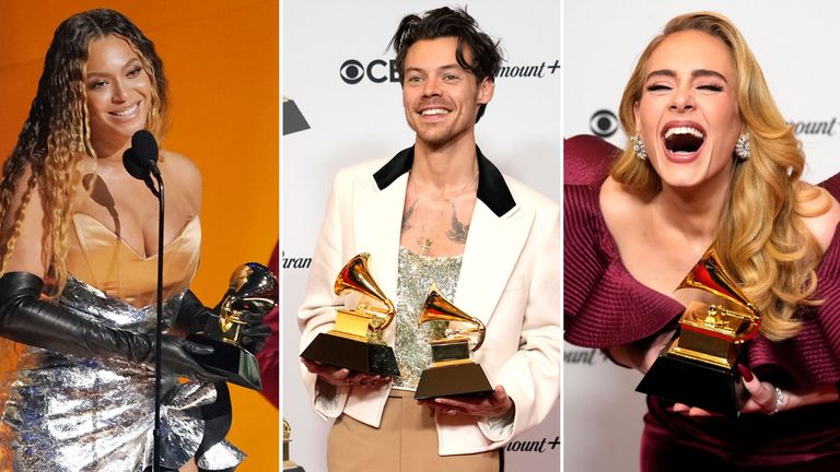 Big winners at the Grammys 2023 (Image: news.sky.com)