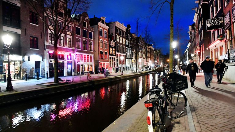 Amsterdam To Weed Out Cannabis In Red Light District World News Sky 