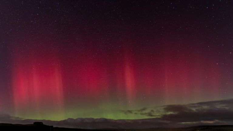 Northern Lights are seen over parts of England