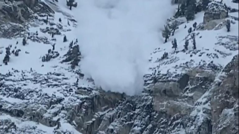 US: Officials Trigger Avalanche Along Utah Road | US News | Sky News