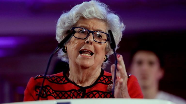 Betty Boothroyd pictured in 2019