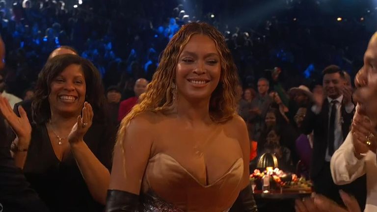 Beyonce collects her 32nd Grammy Award