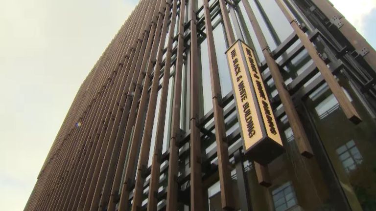 The Black and White Building in east London, the UK&#39;s tallest office block constructed from engineered timber