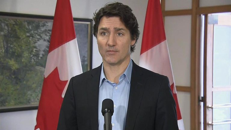 Justin Trudeau confirms unidentified object shot down over Canada