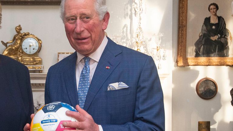 The then Prince of Wales in 2019