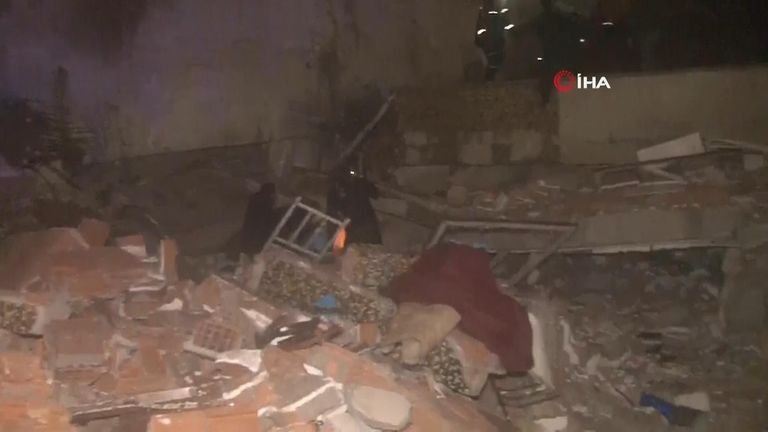 A 7.8 magnitude quake has knocked down multiple buildings in southeast Turkey 