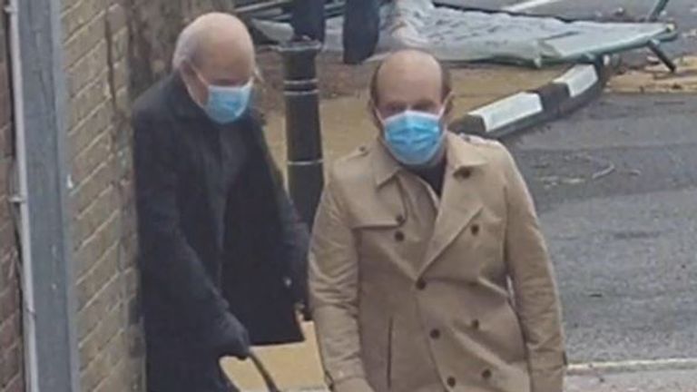 The brothers disguised themselves with latex masks. Pic: Essex Police