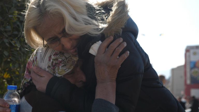 Fatma, a resident in the port city of Iskenderun, is desperate to get back into her home following February&#39;s devastating earthquake.
