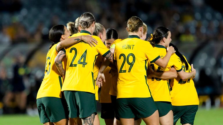 Australian Matildas. Pic: AP