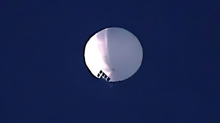 A high-altitude balloon floats over Billings, Montana, but the Pentagon won't confirm if it's a surveillance balloon