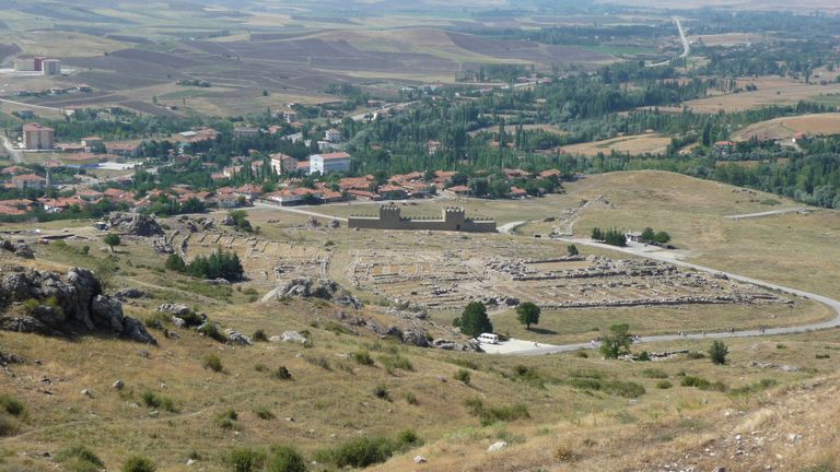 The ruins of the ancient city of Hattusa in Bogazkoy, Turkey. Pic: Benjamin Anderson/ via Reuters 