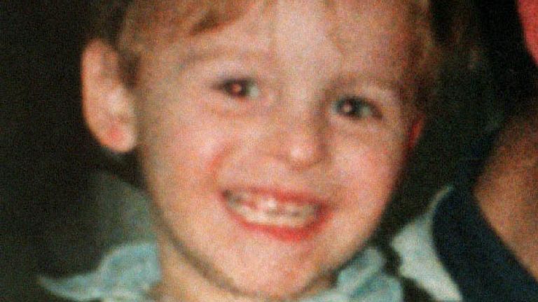 James Bulger was two when he was murdered after being abducted by Robert Thompson and Jon Venables.
