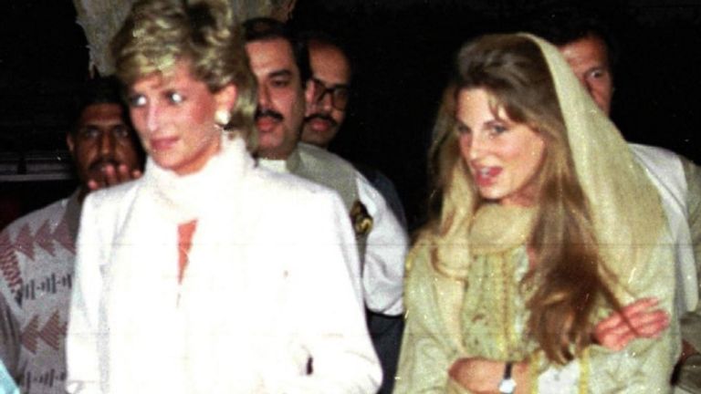 Princess Diana went to dinner with Jemima Khan during a solo visit to Pakistan in 1996 Photo: AP 