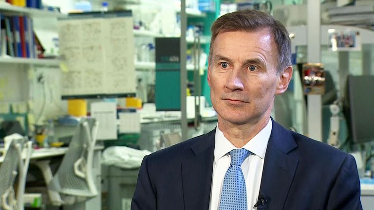 Chancellor of the ex-chequer, Jeremy Hunt MP
