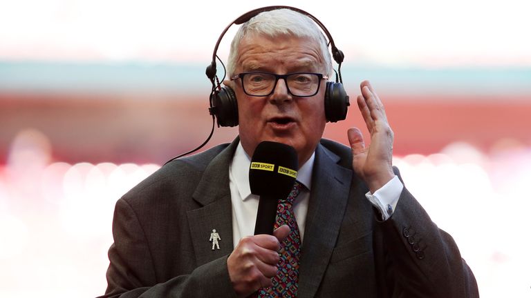 Chelsea v Manchester United - Emirates FA Cup - Final - Wembley Stadium
BBC Commentator John Motson
Picture by: Nick Potts/PA Archive/PA Images
Date taken: 19-May-2018