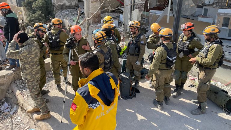 The scene in Kahramanmarsh., Turkey following the Earthquake
 