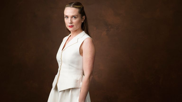 Kerry Condon poses for a portrait at the 95th Academy Awards Nominees Luncheon on Monday, Feb. 13, 2023, at the Beverly Hilton Hotel in Beverly Hills, Calif. (AP Photo/Chris Pizzello)