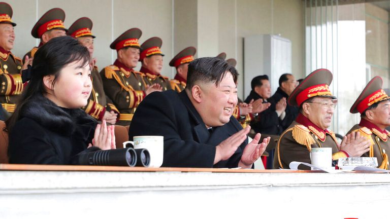 Kim Jong Un and daughter