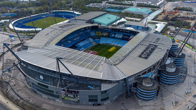 File photo dated April 20, 2021 A view of the Etihad Stadium, home of Manchester City FC, taken by A Ariel. Manchester City have been referred by the Premier League to an independent committee over alleged breaches of financial rules. Published date: Monday, February 6, 2023.