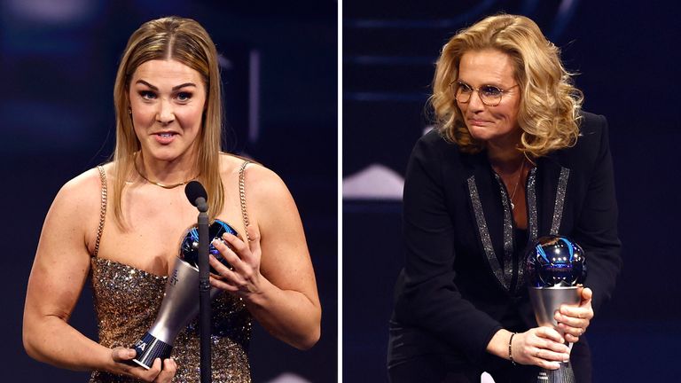 Englands Mary Earps And Sarina Wiegman Win At Best Fifa Awards As Amputee Claims Best Goal