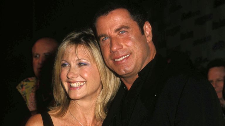 John Travolta and Olivia Newton John starred in the iconic film Grease. Pic: AP 