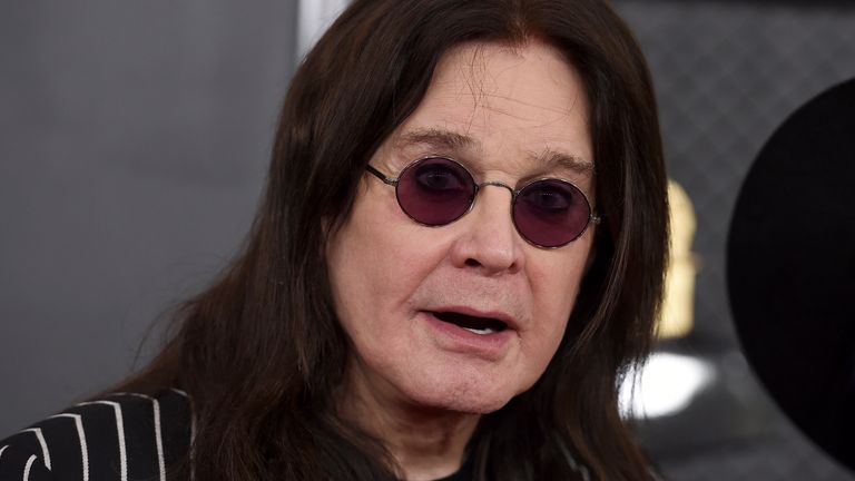 Ozzy Osbourne at the Grammy Awards in Los Angeles in 2020. Pic: Jordan Strauss/Invision/AP