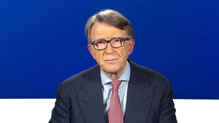 Former Labour cabinet secretary and EU Commissioner, Lord Mandelson