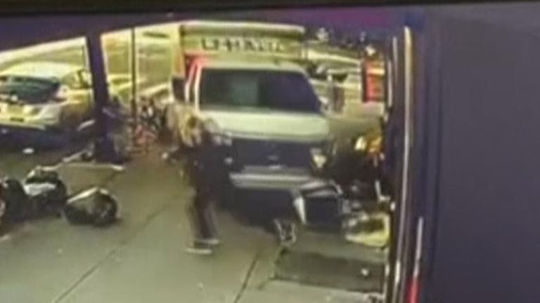 Video captures U-Haul truck on rampage in NYC