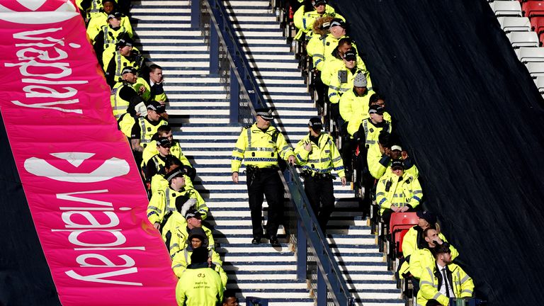 Celtic vs Rangers Scottish League Cup final: Mass disturbance