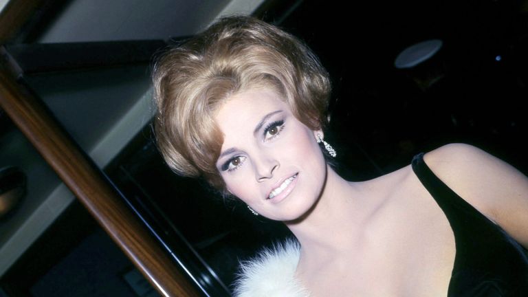 Raquel Welch at the world premiere of The Flight of the Phoenix, at the Carlton Theatre, Haymarket in London, 20 January 1966. Pic: AP