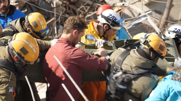 More than three days have now passed but rescue efforts are still providing small success stories. WARNING: Reports contains footage of dead bodies being removed from rubble