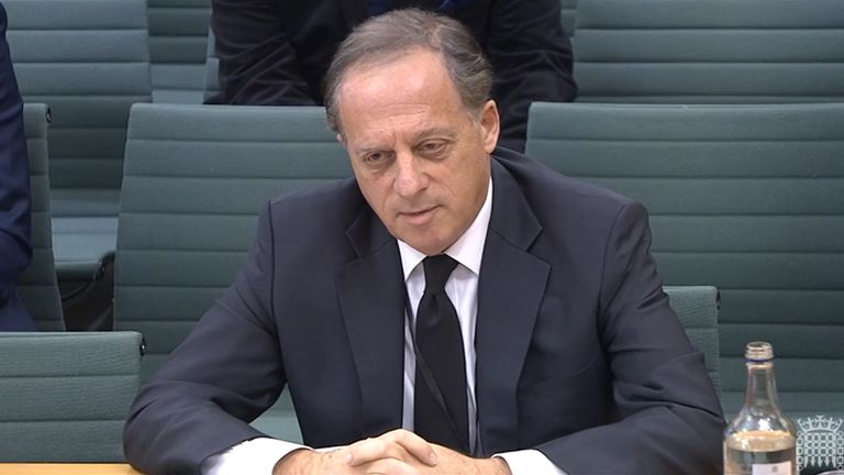 Richard Sharp Appears Before Commons Digital, Culture, Media and Sport Committee