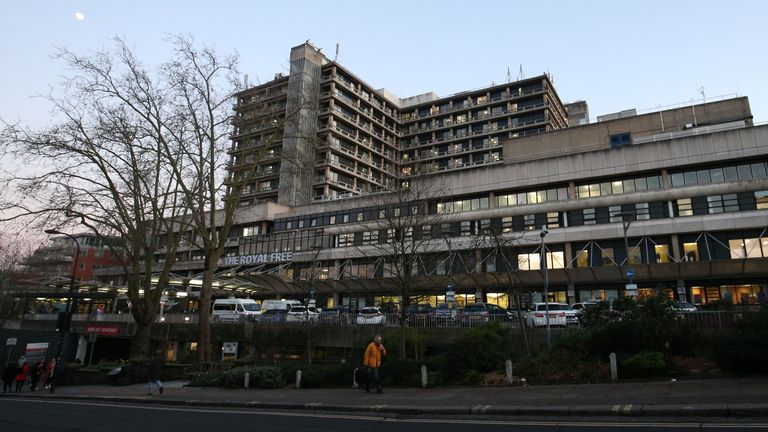 A view of the Royal Free Hospital teaching hospital in the Hampstead area of the London Borough of Camden. The hospital is part of the Royal Free London NHS Foundation Trust. PA Photo. Picture date: Thursday February 6, 2020. Photo credit should read: Jonathan Brady/PA Wire
Read less
Picture by: Jonathan Brady/PA Archive/PA Images
Date taken: 06-Feb-2020
